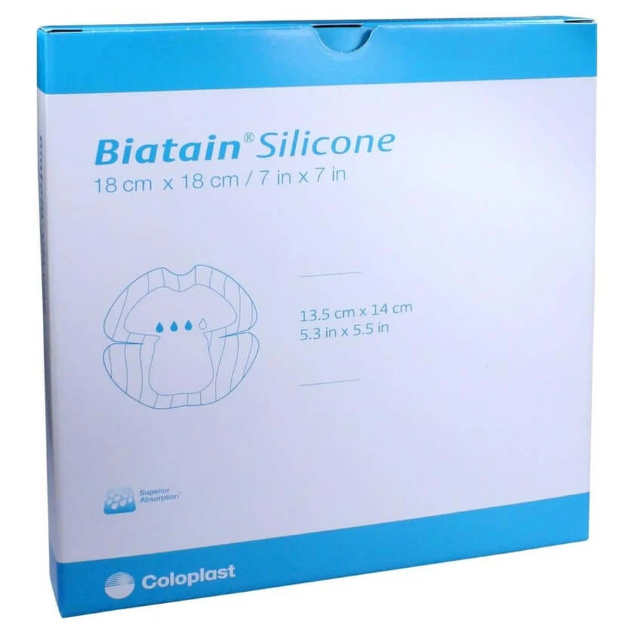 Biatain Silicone Schaumverband Ferse 18x 5 St