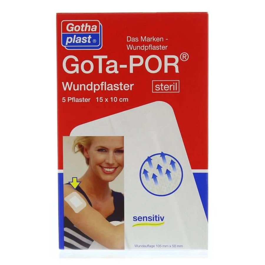 Gota-por Wound Plaster Sterile 100x150 mm 5 pcs.