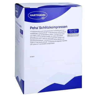 Peha Slit Compresses 7,5x7,5 Cm Sterile 50X2 pcs