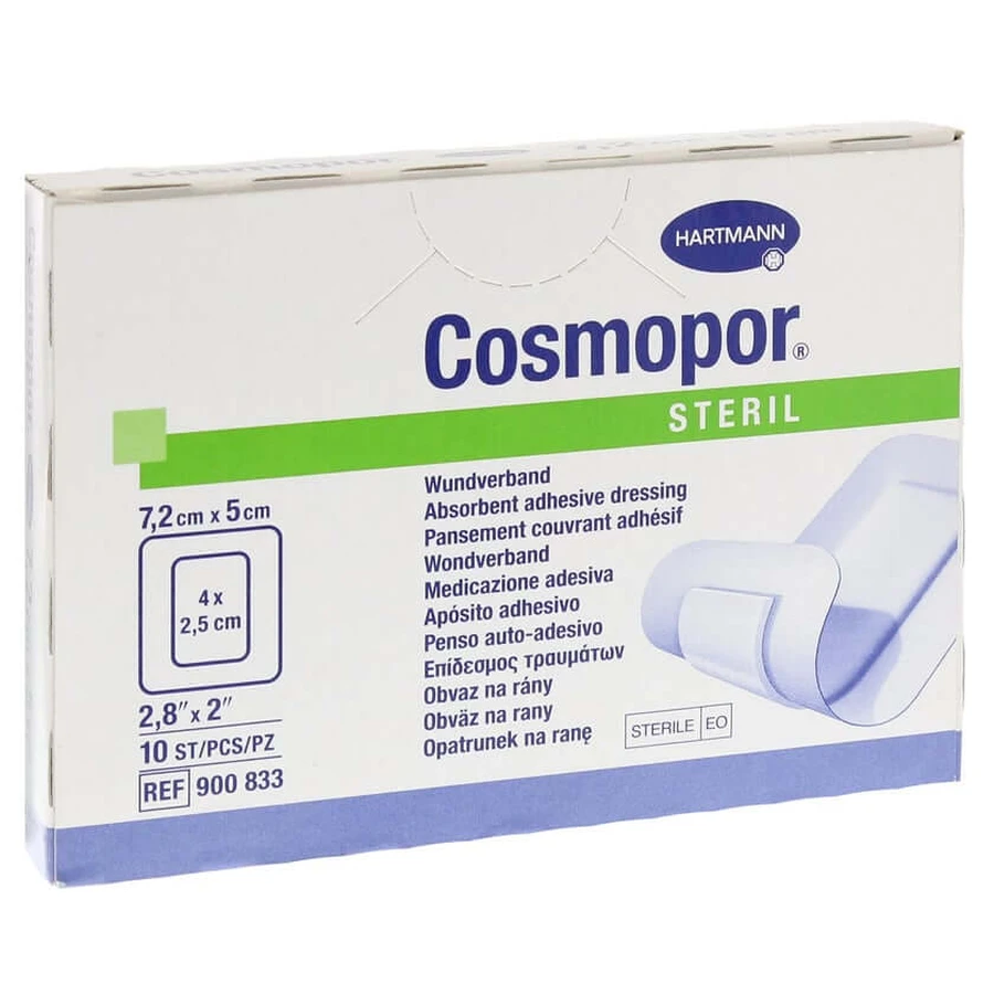Cosmopor Sterile Wound Dressing 5x7.2 cm 10 pcs.