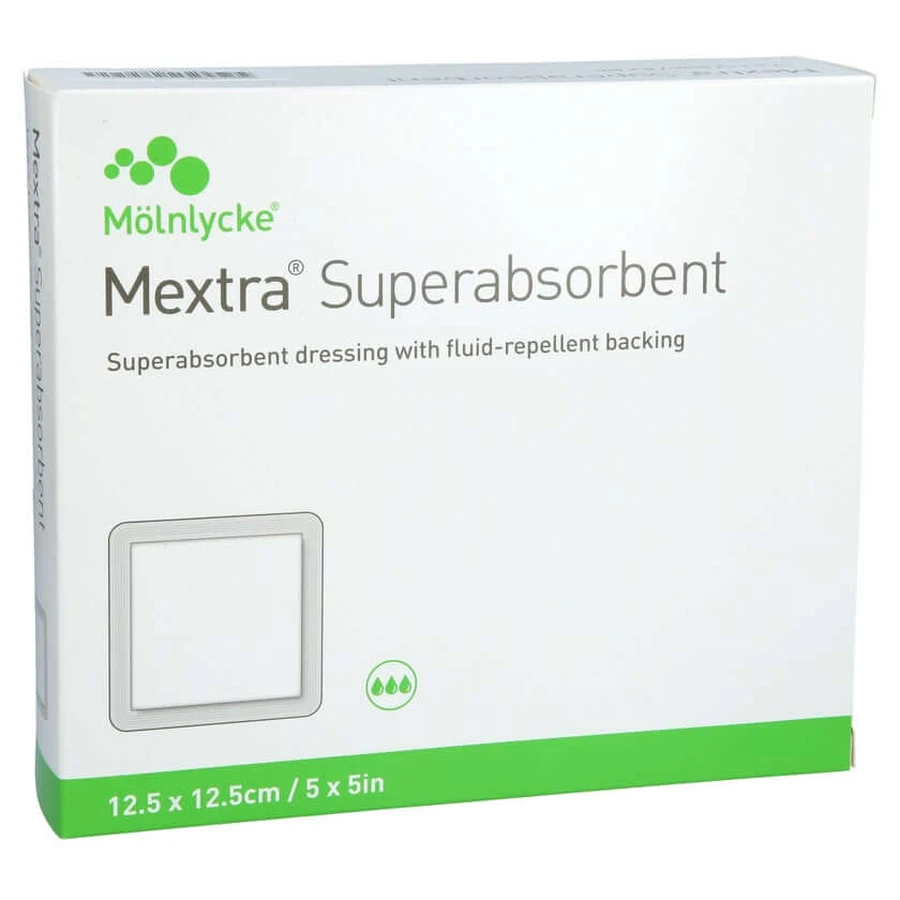Mextra Superabsorberend Verband 12,5x12,5 10 st.