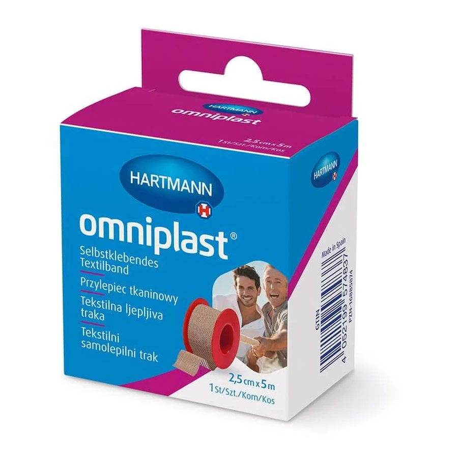 Omniplast fixation plaster textile thread 2.5 c 1 pc