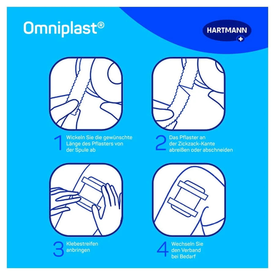 Omniplast fixation plaster textile thread 2.5 c 1 pc