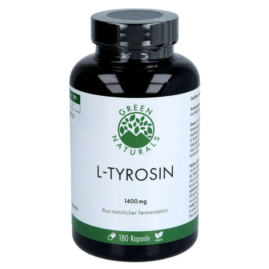 Green Naturals L-tyrosin 1400mg Vegan Hochdos.kps. 180 St