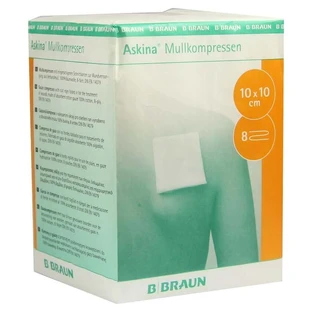 Askina gauze compresses 10x10cm non-sterile 100 pcs.