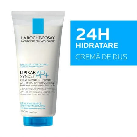 La Roche-Posay Lipikar Syndet AP+ Anti-Irritation Cream Wash for Sensitive Skin, 200 ml