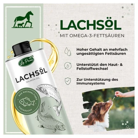 La Pura salmon oil dogs, cats and horses 1 l
