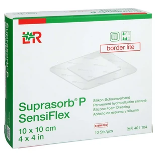Suprasorb P Sensiflex Border Lite 10x10cm 10 pcs.