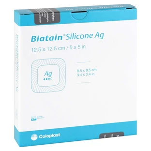 Biatain Silicone Ag schuimverband 12,5x1 5 st