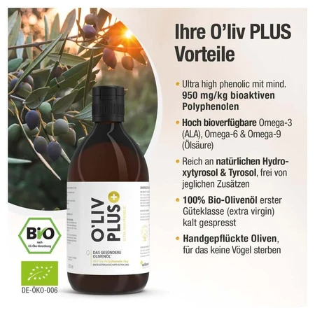 Oliv Plus High Phenolic Organic Olive Oil 500 ml