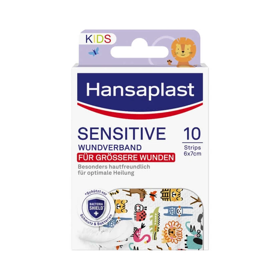 Hansaplast Sensitive Kids Wound Dressing XL 10 pcs.
