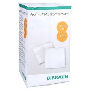 Askina gauze compresses 10x10 cm non-sterile 100 pcs.