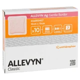 Allevyn Ag Gentle Border 10x10 cm Wundve 10 St