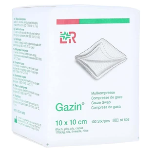 Gazin gauze compresses10x10 cm non-sterile 8x 100 pcs.
