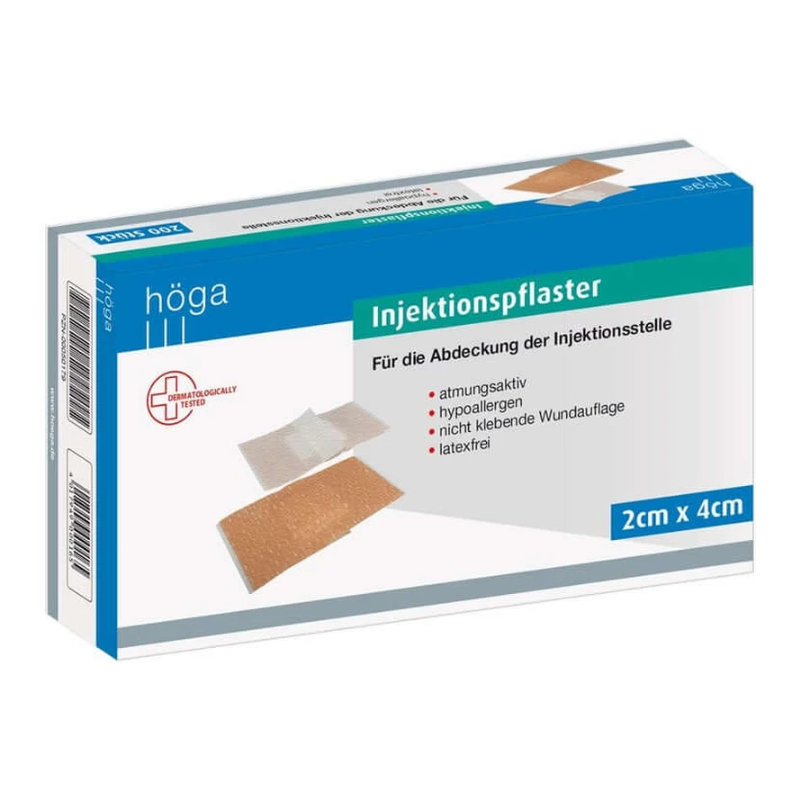 Hypoallergenic injection plaster 2x4 cm 200 pcs.