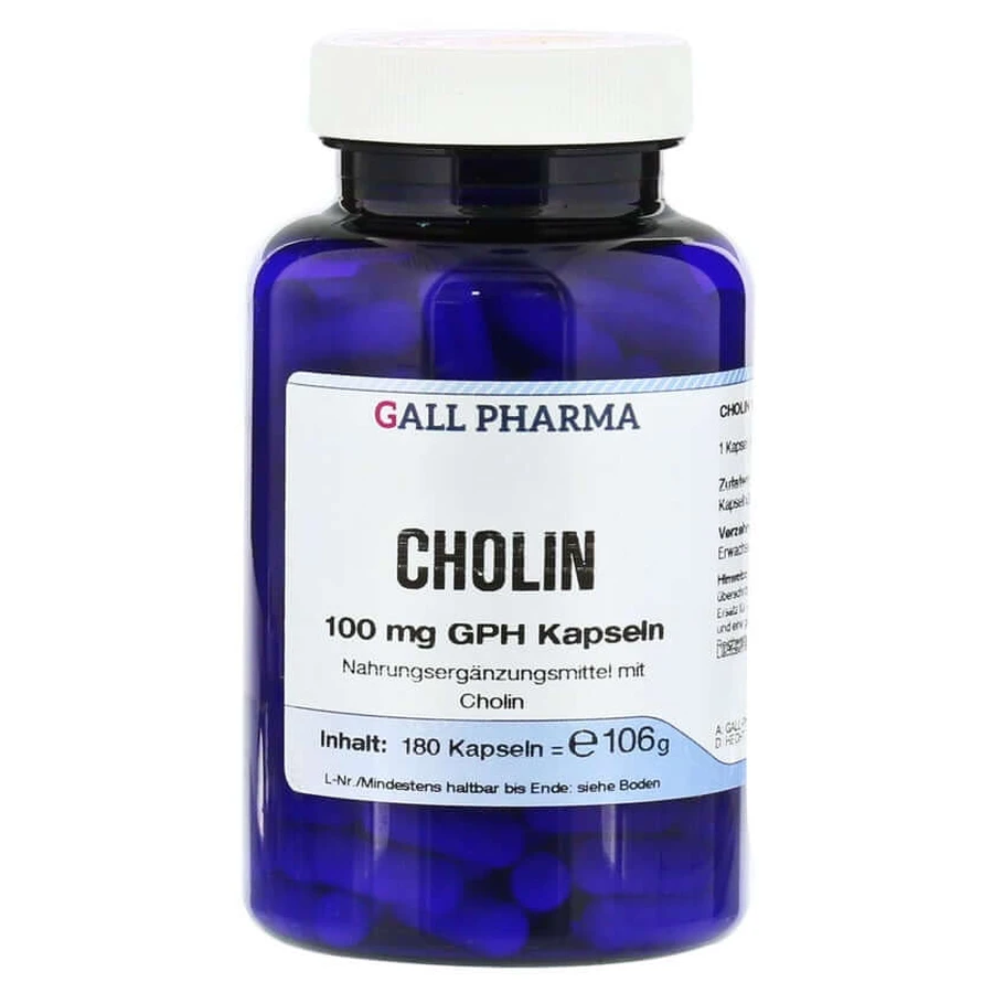 Choline 100 mg GPH Capsules 180 Capsules