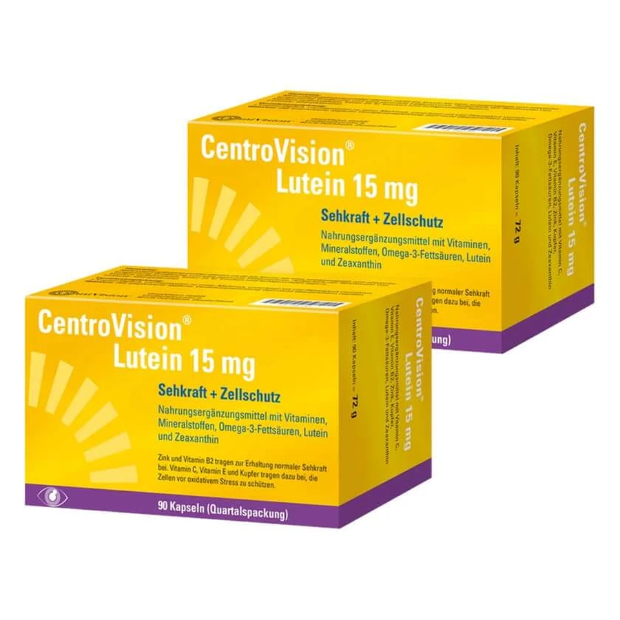 CentroVision Luteïne 15 mg dubbel p. 2X90 st.