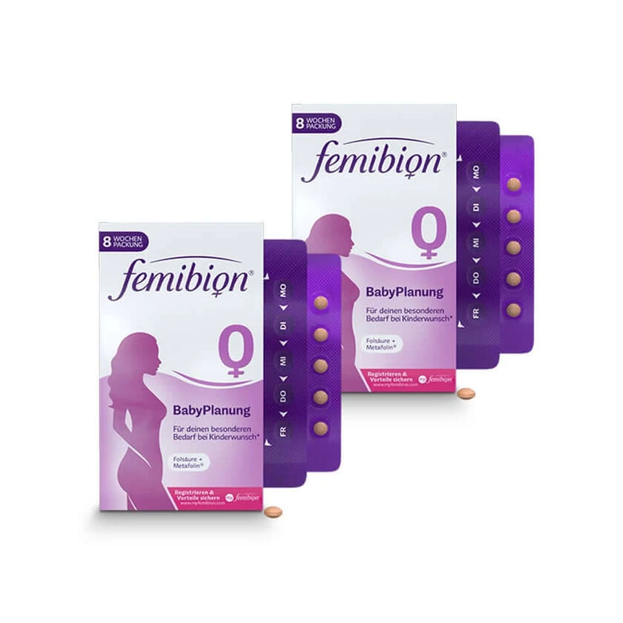 Femibion 0 dubbele verpakking 2x56 stuks