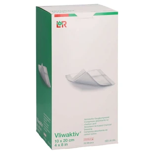 Vliwaktiv activated charcoal suction comp. sterile 10x 20 pcs.