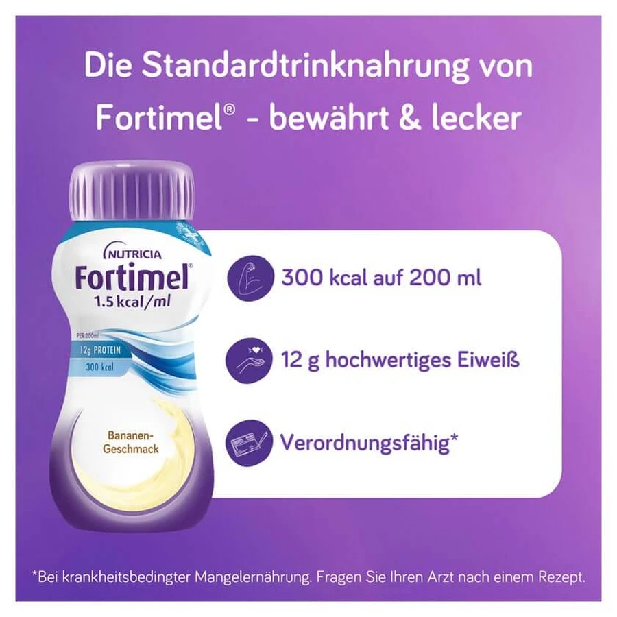 Fortimel 1,5 kcal Plátano 4X200 ml