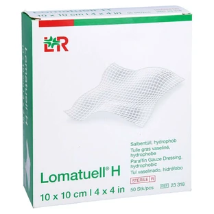 Lomatuell H Salbentüll 10x10 cm steril 50 St