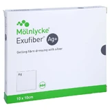 Exufiber Ag+ 10x10 cm gel-image fiber composite 10 pcs.