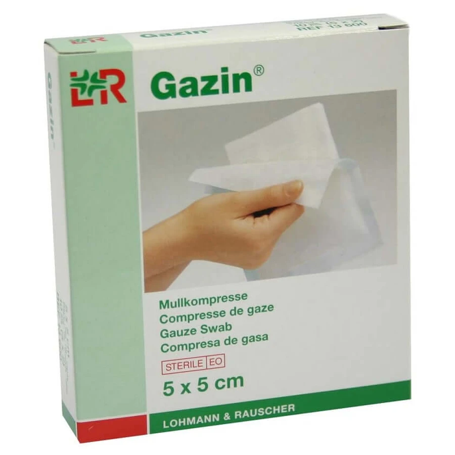 Gazin Mullkompressen 5x5 cm steril 8fach 5X2 St