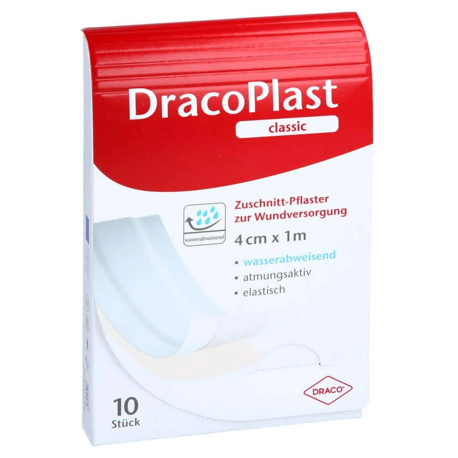 Dracoplast Classic Plaster 4 Cmx1 M White 1 pc