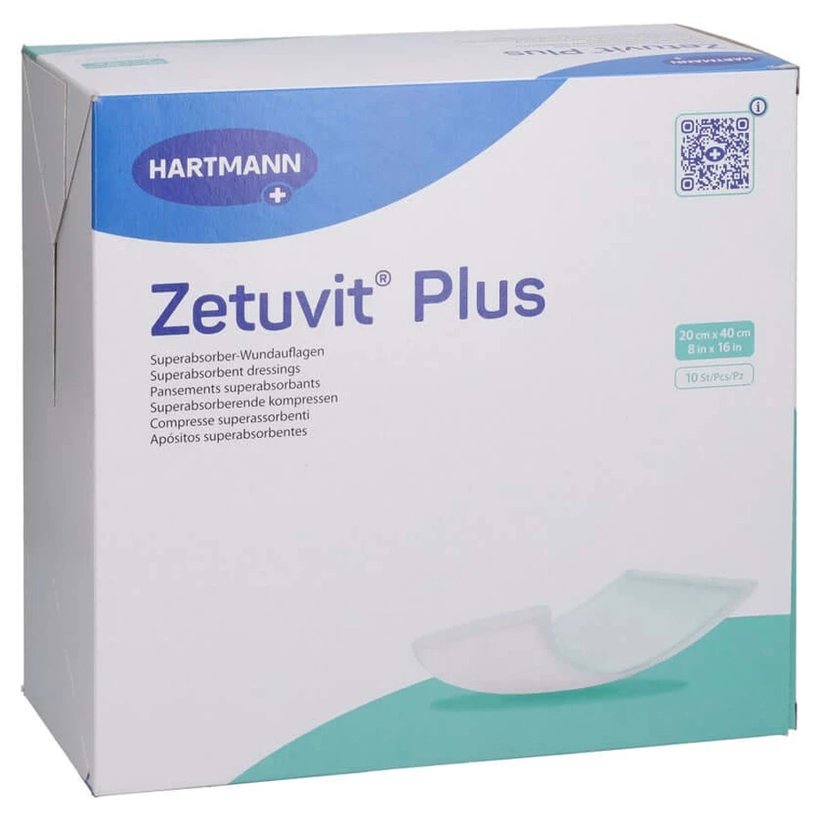 Zetuvit Plus extra strong absorbent compress sterile 10 pcs.
