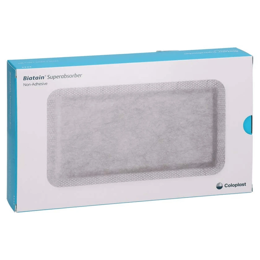 Biatain Superabsorber Niet-klevend 12x22 cm 10 st.