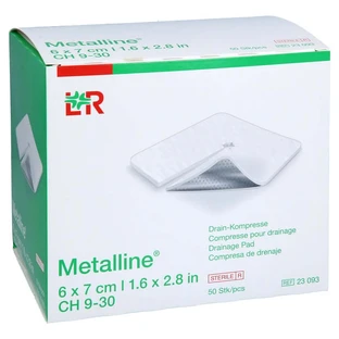Metalline Drain Compresses 6x7 cm 50 pcs.