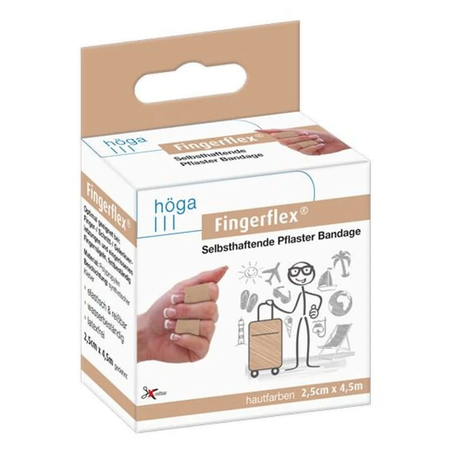 Fingerflex 2,5 Cmx4,5 m latex couleur peau 1 pc