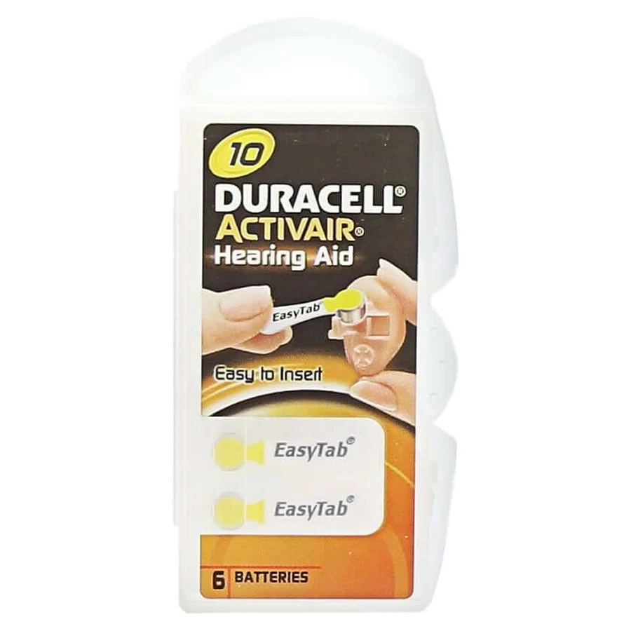 Batterijen voor hoortoestellen Duracell 10 6 stuks