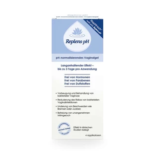 Replens pH vaginal gel prefilled applicator 4 pcs