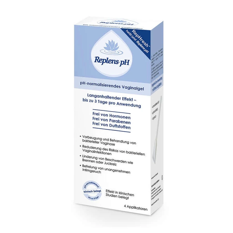 Replens pH vaginal gel prefilled applicator 4 pcs
