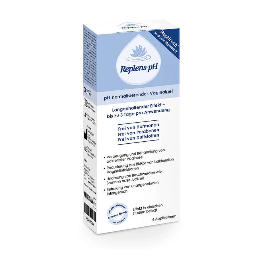 Replens pH vaginal gel prefilled applicator 4 pcs