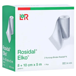 Venda elástica corta Rosidal Elko 8+10 cmx5 m 2 uds.