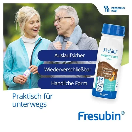 Frebini Energy Fibre Drinking Food Chocolate 4X200 ml