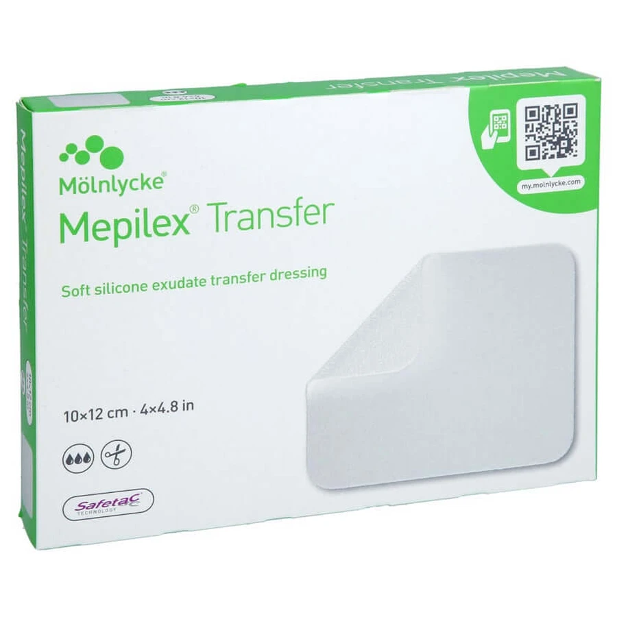Mepilex Transfer Schaumverband 10x12 cm 5 St