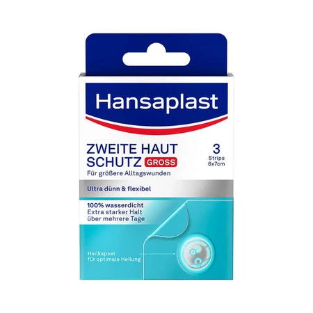Hansaplast Tweede Huidbeschermingspleister Groot 3 stuks