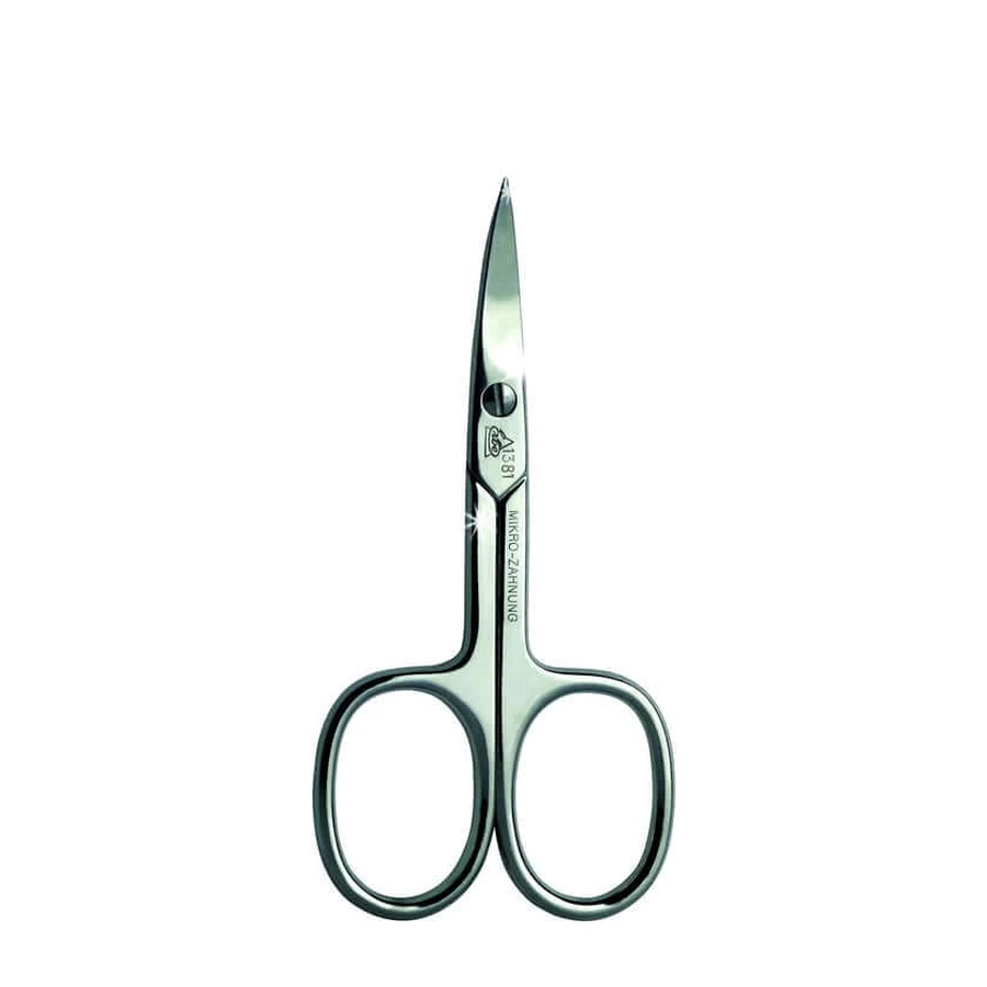 Erbe, tijeras para uñas, curvas, lisas, niqueladas - hoja curva, microdentado 1 ud.