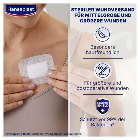 Hansaplast Sensitive XL Wondverband 6 x 7cm 5 st.