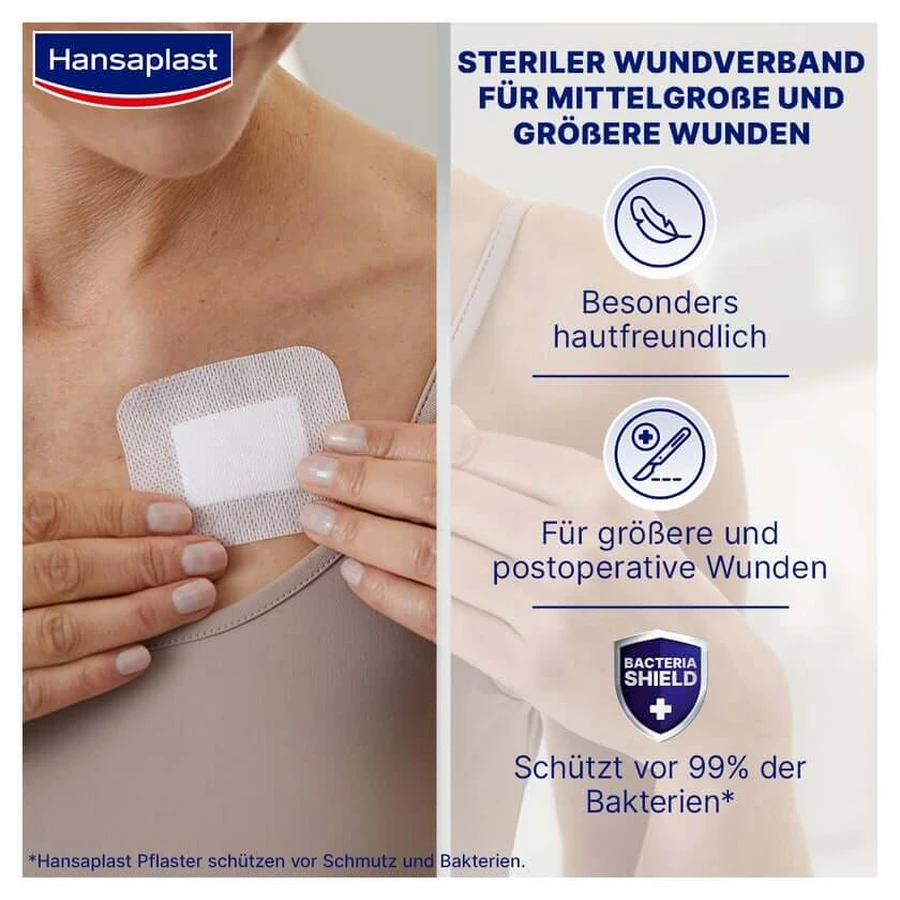Hansaplast Sensitive XL Wondverband 6 x 7cm 5 st.