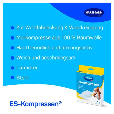 ES kompressen Steriel 10x10cm 8-laags 17-draads 5X2 st.