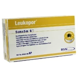 Leucopor 5 cmx5 m 6 piezas