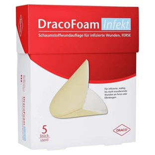 Dracofoam Infect Foam Heel Wound Dressing 5 pcs.
