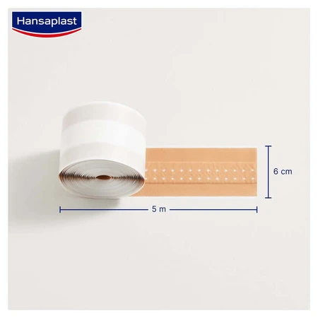 Hansaplast Classic plaster, 5m x 6cm - Wound plaster 1 pc