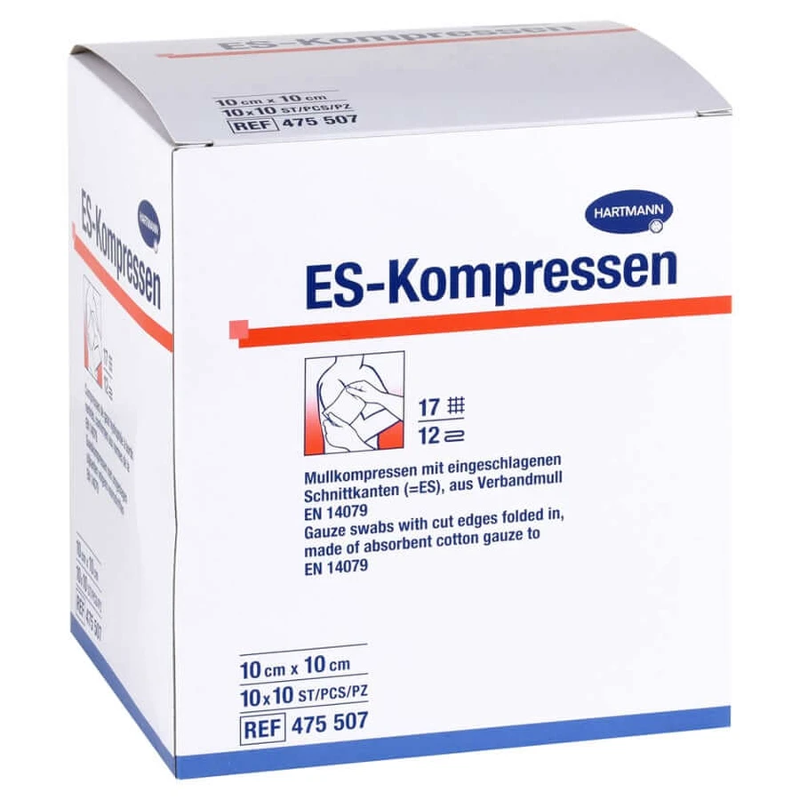 Es-compressen steriel 10x10 cm 10X10 st.