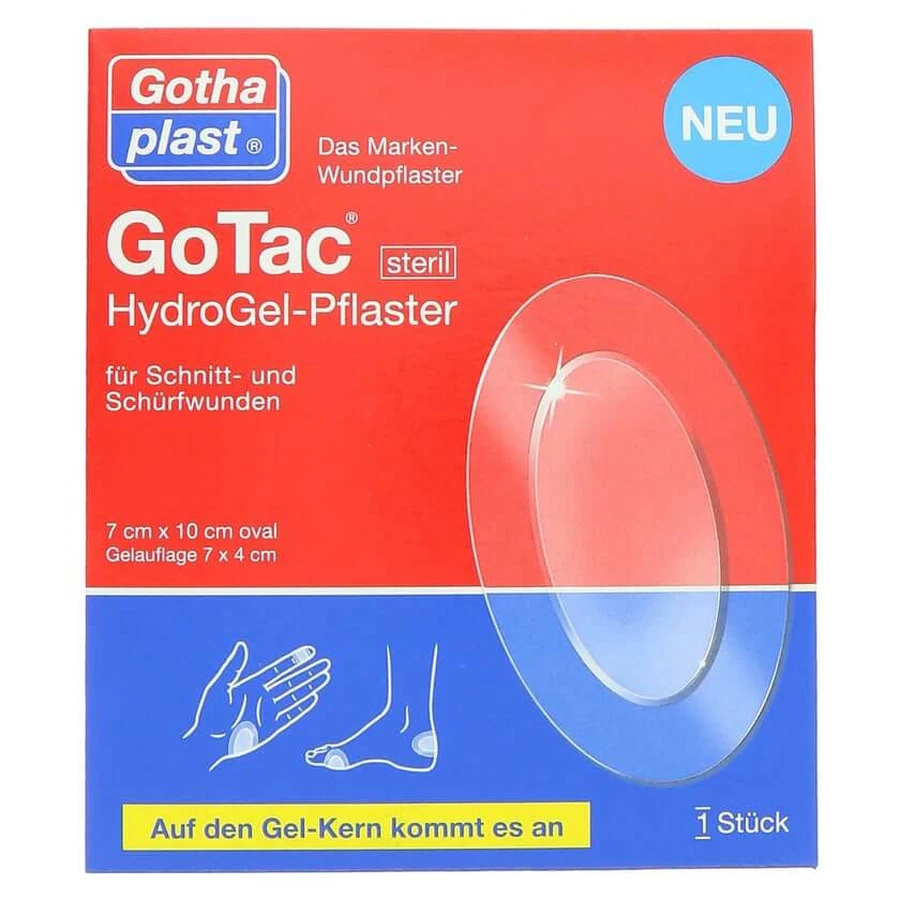 Gotac hydrogel plaster 7x10 cm sterile 1 pc