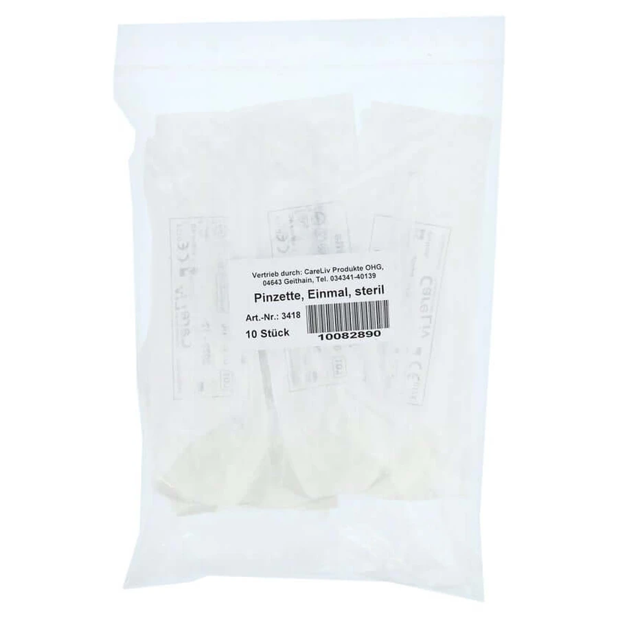 Tweezers Disposable Sterile Plastic 12.5 c 10 pcs